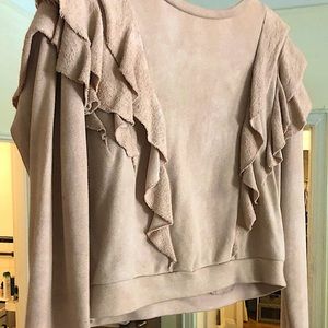 Pale pink LOVESHACKFANCY sweater
